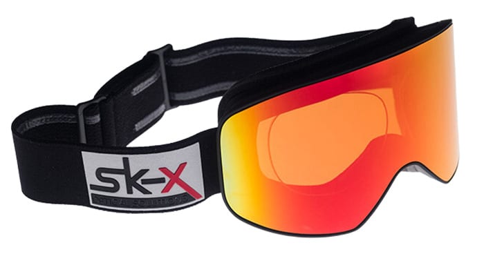 Lunettes de ski avec verres correcteurs de sk-x. Modèle squat.